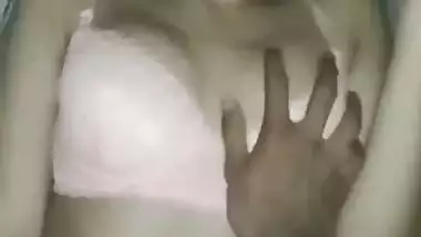 Desi xxx video of a guy fucking his hot GF in bed