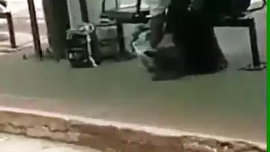 Kerala aunty stroking a penis in a bus stand