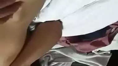 Today Exclusive- Sexy Desi Girl Boobs And Pussy Record By Lover