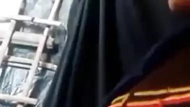 Sharp boobs show cute girlfriend on video call