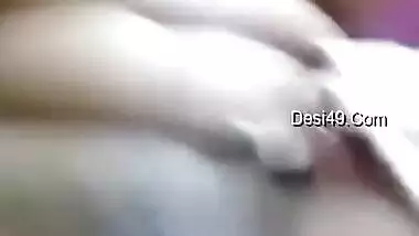 Today Exclusive- Cute Desi Girl Showing Her Boobs And Pussy On Video Call Part 1