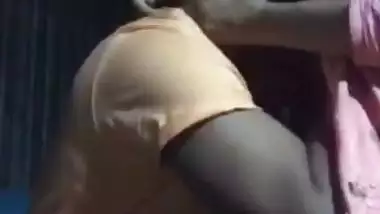 Village wife quick romance boob press by husband