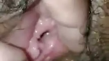 Desi spreads her XXX pussy lips for a homemade close-up sex film