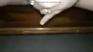 Tamil sex movie of an dilettante wench gratifying her fur pie with a sex toy