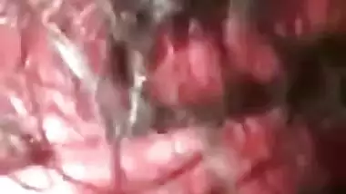 Indian woman flashes her juicy XXX tits and puts hand in sex panties