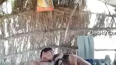 Cheating Indian wife outdoor sex with young office lover