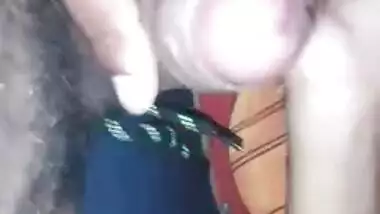 Husband enjoys XXX blowjob and fucks his Desi wife in MMS porn clip