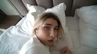 Step sister dreams of step brother's cock and has an orgasm as he cums inside