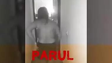 Two eccentric Desi students perform strip XXX show in the corridor