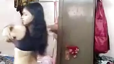 Horny Desi College Girl Stripping