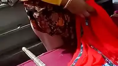 Tharki malik recording nude ass of maid during work