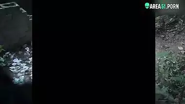 Mature aunty caught fucking with local guy outdoor In jungle, desi xxx mms