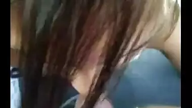Amateur nri girlfriend blowjob & topless outdoor