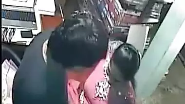 Beautiful Lady gets her Ass Grabbed by Senior Staff & Fucking after everyone gone