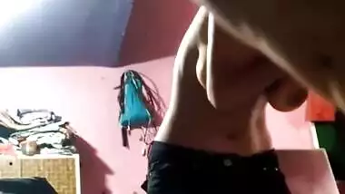 Desi Sis changing dress and Bro walks in and FK Part 4