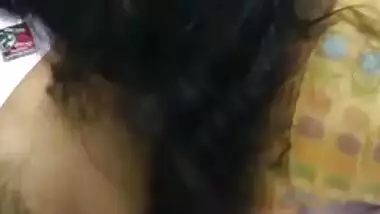 Indian wife giving sensous blowjob to a young guy her cuckold hubby record