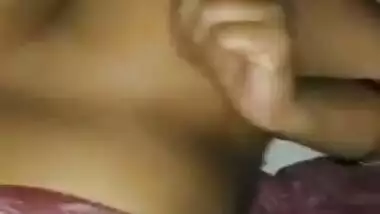 Today Exclusive- Horny Desi Bhabhi Boob Pressing And Pussy Capture By Hubby