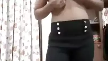 Extremely Horny Desi GF Decided to just Tease but ended up Stripping Fully Nude
