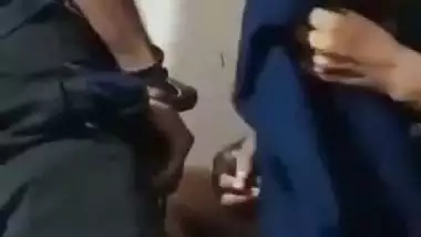 Village girl’s first blowjob MMS with her horny cousin