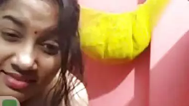 Beautiful Bengali boudi removing blouse and boobs show