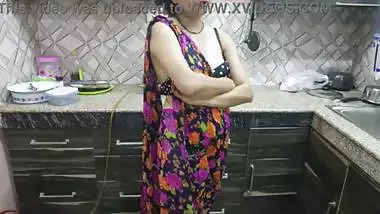 Indian Desi Bhabhi was taken to the field and made into a mare and fucked in kitchen