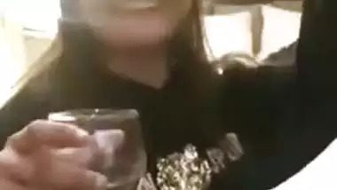 Desi cute XXX girl shows her boobs in video call after sex in a hotel