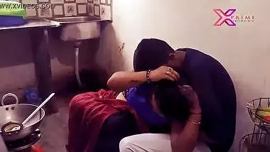 Big-assed Desi maid lets her younger boss play with her XXX breasts