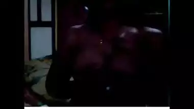 desi preggo parwati with her husband showing swollen belly and milky tits part- 2