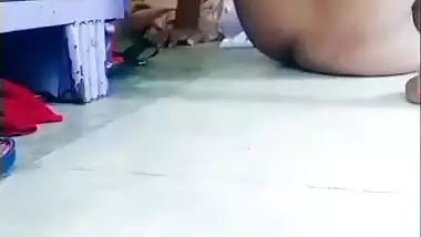 The man fucks his cousin hard in the Telugu porn