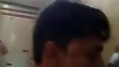 Indian witch takes the edge off kissing loved man before the camera