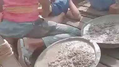 Labour fucking village girl during house construction