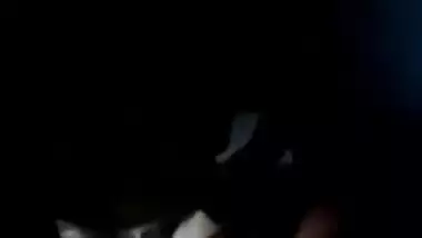 Desi charmer gives a XXX blowjob to her Dehati lover in the dark