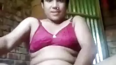 Hot Desi village wife plays with XXX dildo in front of the camera