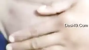 Today Exclusive -desi Wife Boobs And Pussy Video Record By Hubby Part 2