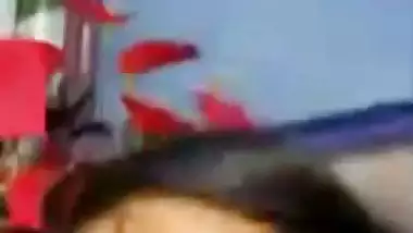 Cat eyes girls boobs show to lover on video call