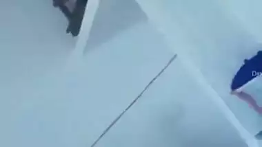 Man films video of Indian wife putting on clothes after taking a shower