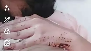 First time topless video making of hot girlfriend