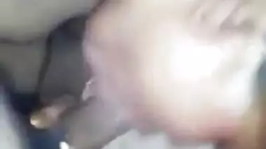 Desi sexy bhabhi deepthroat sucking my big dick and swallows cum with clear hindi