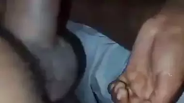Horny girl naked sucking dick of lover in hotel room