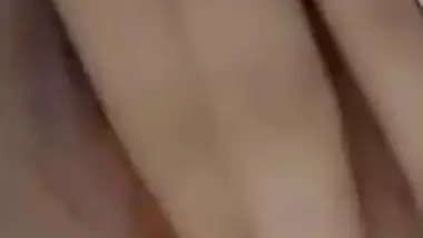 Sexy Indian XXX babe showing boobs and playing with pussy on video call