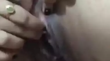 Sful Indian man fingers wife's pussy after watching a lot of porn