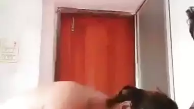 Chubby GF dominates and rides her lover in sex MMS