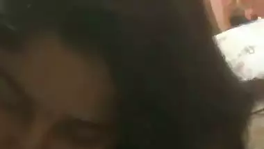 Lady gets excited when she sucks her lover’s dick