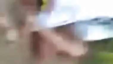 Two local boys fucking beauty village girl outdoor In bushes. Desi XXX mms