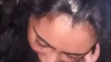 Hardcore Indian blowjob from an NRI girl to her black BF