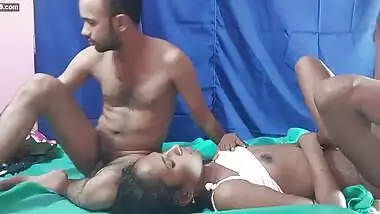 Two guys and a girl with blue stockings Bengali Sex xxx porn