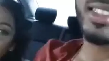Indian XXX female holds sex stick in hand and gives a blowjob to driver