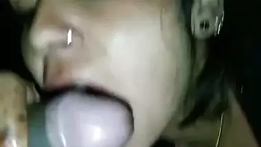 Lonely Bhabhi gives a desi blowjob to her Devar