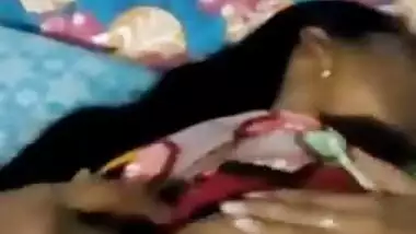 Girl sleeps but perverted guy wants sex and paws her in Indian video