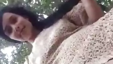 So Beautiful Innocent Looking Sri Lankan GF Secretly Showing Her Amazingly Cute Pussy and Butt to Her BF in Outdoor